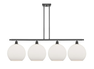 Athens - 4 Light - 50 inch - Oil Rubbed Bronze - Stem Hung - Island Light (516-4I-OB-G121-12)