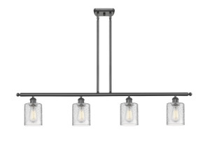 Cobbleskill - 4 Light - 48 inch - Oil Rubbed Bronze - Cord hung - Island Light (516-4I-OB-G112-LED)