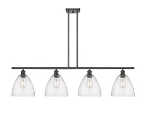 Bristol - 4 Light - 48 inch - Matte Black - Cord hung - Island Light (516-4I-BK-GBD-94)