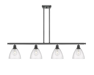 Bristol - 4 Light - 48 inch - Matte Black - Cord hung - Island Light (516-4I-BK-GBD-754-LED)