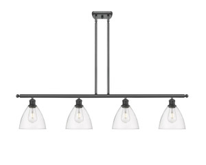 Bristol - 4 Light - 48 inch - Matte Black - Cord hung - Island Light (516-4I-BK-GBD-752-LED)