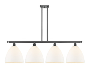Bristol - 4 Light - 50 inch - Matte Black - Cord hung - Island Light (516-4I-BK-GBD-121-LED)