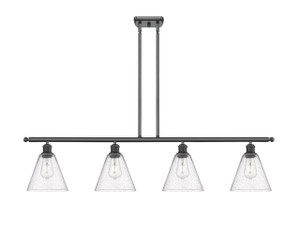 Berkshire - 4 Light - 48 inch - Matte Black - Cord hung - Island Light (516-4I-BK-GBC-84)