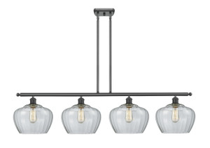 Fenton - 4 Light - 49 inch - Matte Black - Cord hung - Island Light (516-4I-BK-G92-L-LED)