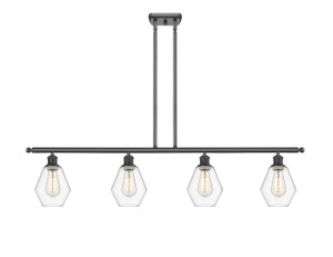 Cindyrella - 4 Light - 48 inch - Matte Black - Cord hung - Island Light (516-4I-BK-G652-6)