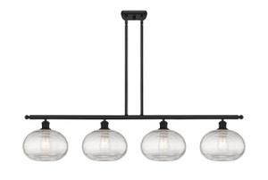 Ithaca - 4 Light - 48 inch - Matte Black - Cord hung - Island Light (516-4I-BK-G555-10CL)