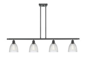 Castile - 4 Light - 48 inch - Matte Black - Cord hung - Island Light (516-4I-BK-G382)