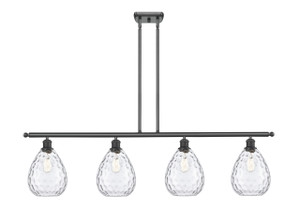 Waverly - 4 Light - 48 inch - Matte Black - Cord hung - Island Light (516-4I-BK-G372)