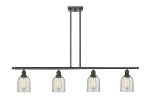 Caledonia - 4 Light - 48 inch - Matte Black - Cord hung - Island Light (516-4I-BK-G259)