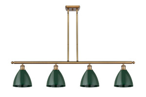 Plymouth - 4 Light - 48 inch - Brushed Brass - Cord hung - Island Light (516-4I-BB-MBD-75-GR)