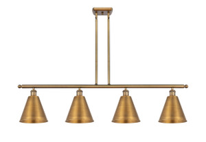 Berkshire - 4 Light - 48 inch - Brushed Brass - Cord hung - Island Light (516-4I-BB-MBC-8-BB-LED)