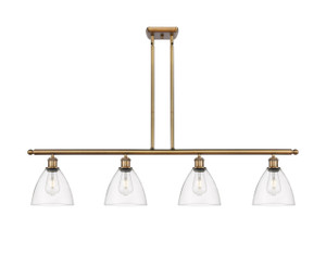 Bristol - 4 Light - 48 inch - Brushed Brass - Cord hung - Island Light (516-4I-BB-GBD-752-LED)