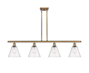 Berkshire - 4 Light - 48 inch - Brushed Brass - Cord hung - Island Light (516-4I-BB-GBC-84-LED)