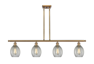 Eaton - 4 Light - 48 inch - Brushed Brass - Cord hung - Island Light (516-4I-BB-G82-LED)