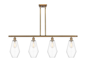 Cindyrella - 4 Light - 48 inch - Brushed Brass - Cord hung - Island Light (516-4I-BB-G652-7-LED)
