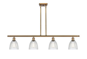 Castile - 4 Light - 48 inch - Brushed Brass - Cord hung - Island Light (516-4I-BB-G382-LED)