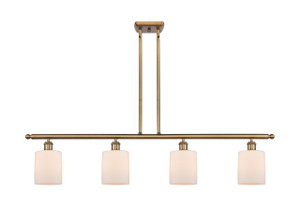 Cobbleskill - 4 Light - 48 inch - Brushed Brass - Cord hung - Island Light (516-4I-BB-G111-LED)
