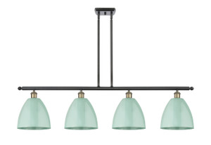 Plymouth - 4 Light - 48 inch - Black Antique Brass - Cord hung - Island Light (516-4I-BAB-MBD-9-SF-LED)