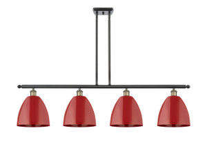 Plymouth - 4 Light - 48 inch - Black Antique Brass - Cord hung - Island Light (516-4I-BAB-MBD-9-RD)