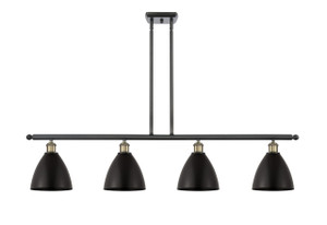 Bristol - 4 Light - 48 inch - Black Antique Brass - Cord hung - Island Light (516-4I-BAB-MBD-75-BK)
