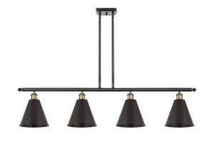 Berkshire - 4 Light - 48 inch - Black Antique Brass - Cord hung - Island Light (516-4I-BAB-MBC-8-BK-LED)