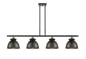 Adirondack - 4 Light - 48 inch - Black Antique Brass - Cord hung - Island Light (516-4I-BAB-M14-BK-LED)