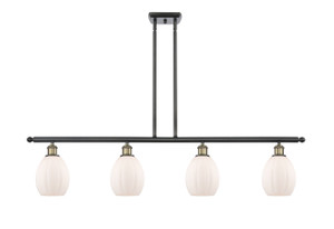 Eaton - 4 Light - 48 inch - Black Antique Brass - Cord hung - Island Light (516-4I-BAB-G81-LED)