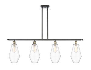 Cindyrella - 4 Light - 48 inch - Black Antique Brass - Cord hung - Island Light (516-4I-BAB-G652-7-LED)