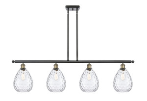 Waverly - 4 Light - 48 inch - Black Antique Brass - Cord hung - Island Light (516-4I-BAB-G372-LED)