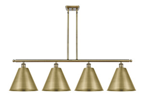 Berkshire - 4 Light - 50 inch - Antique Brass - Cord hung - Island Light (516-4I-AB-MBC-12-AB)