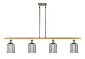 Bridal Veil - 4 Light - 48 inch - Antique Brass - Cord hung - Island Light (516-4I-AB-G559-5SM)