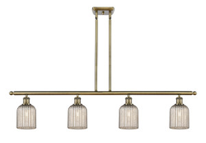 Bridal Veil - 4 Light - 48 inch - Antique Brass - Cord hung - Island Light (516-4I-AB-G559-5ME)