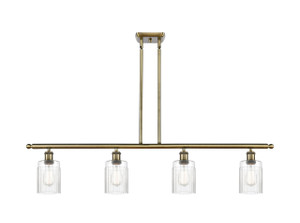 Hadley - 4 Light - 48 inch - Antique Brass - Cord hung - Island Light (516-4I-AB-G342)