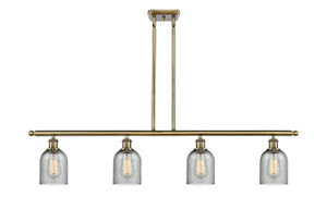 Caledonia - 4 Light - 48 inch - Antique Brass - Cord hung - Island Light (516-4I-AB-G257-LED)