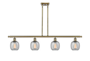 Belfast - 4 Light - 48 inch - Antique Brass - Cord hung - Island Light (516-4I-AB-G104-LED)