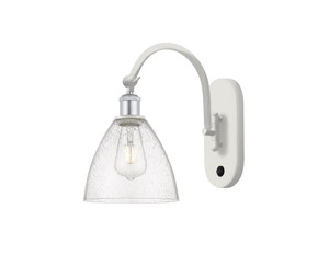 Bristol - 1 Light - 8 inch - White Polished Chrome - Sconce (518-1W-WPC-GBD-754-LED)