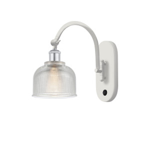 Dayton - 1 Light - 6 inch - White Polished Chrome - Sconce (518-1W-WPC-G412-LED)