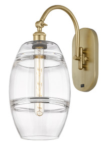 Vaz - 1 Light - 8 inch - Satin Gold - Sconce (518-1W-SG-G557-8CL)