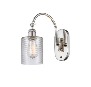 Cobbleskill - 1 Light - 5 inch - Polished Nickel - Sconce (518-1W-PN-G112-LED)