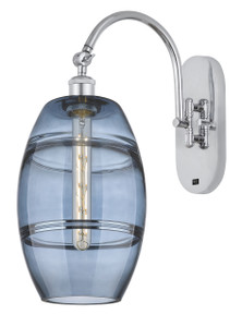 Vaz - 1 Light - 8 inch - Polished Chrome - Sconce (518-1W-PC-G557-8BL)