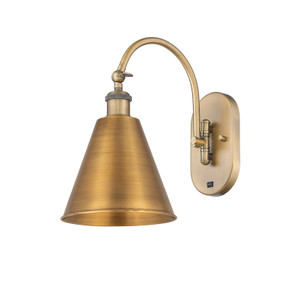 Berkshire - 1 Light - 8 inch - Brushed Brass - Sconce (518-1W-BB-MBC-8-BB-LED)