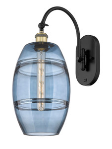 Vaz - 1 Light - 8 inch - Black Antique Brass - Sconce (518-1W-BAB-G557-8BL)