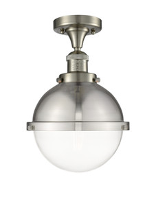 Hampden - 1 Light - 9 inch - Brushed Satin Nickel - Semi-Flush Mount (517-1CH-SN-HFS-82-SN)