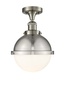 Hampden - 1 Light - 9 inch - Brushed Satin Nickel - Semi-Flush Mount (517-1CH-SN-HFS-81-SN)