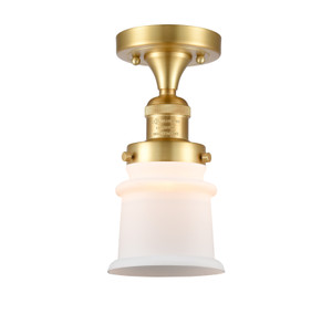 Canton - 1 Light - 6 inch - Satin Gold - Semi-Flush Mount (517-1CH-SG-G181S)