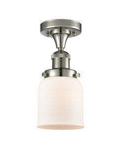 Bell - 1 Light - 5 inch - Polished Nickel - Semi-Flush Mount (517-1CH-PN-G51-LED)