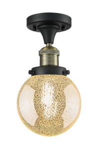 Beacon - 1 Light - 6 inch - Black Antique Brass - Semi-Flush Mount (517-1CH-BAB-G208-6)