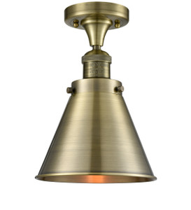 Appalachian - 1 Light - 8 inch - Antique Brass - Semi-Flush Mount (517-1CH-AB-M13-AB) Appalachian - 1 Light - 8 inch - Antique Brass - Semi-Flush Mount (517-1CH-AB-M13-AB)