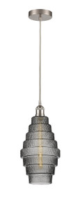 Cascade - 1 Light - 8 inch - Brushed Satin Nickel - Cord hung - Mini Pendant (616-1P-SN-G673-8)