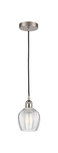 Norfolk - 1 Light - 6 inch - Brushed Satin Nickel - Cord hung - Mini Pendant (616-1P-SN-G462-6-LED)